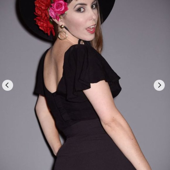 Black Vixen babydoll crop top - Picture 2 of 7